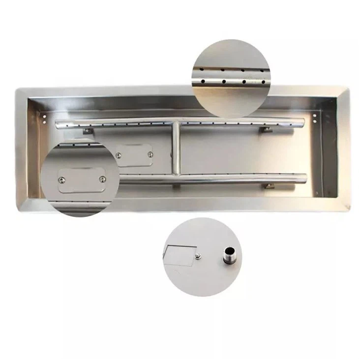 Fire Burner With Propane Gas Connection Kit