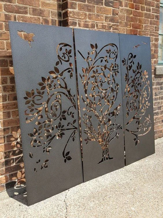 Metal Laser Cut Metal Fence