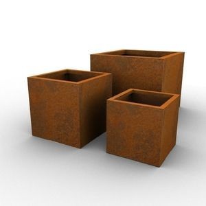 Outdoor Rust Color Flower Pots