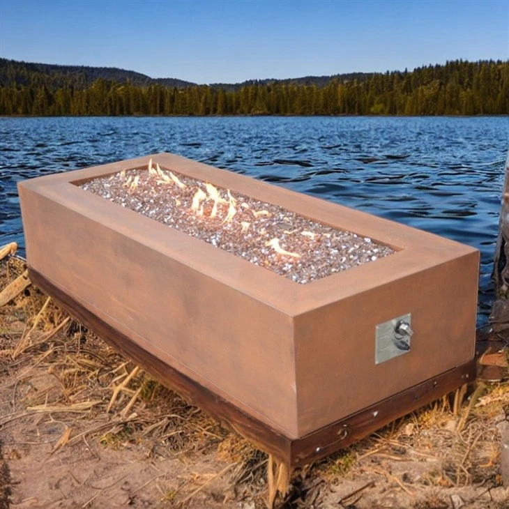 Rectangle Gas Firepit