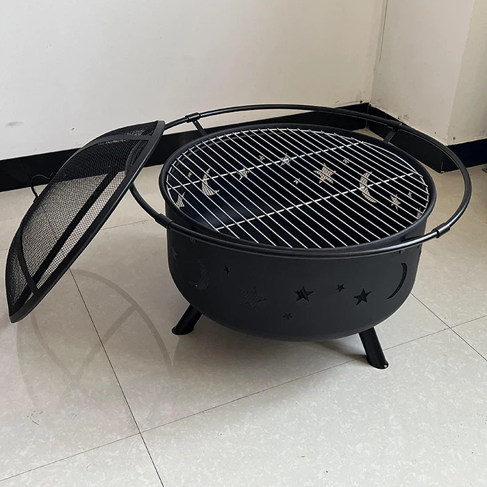 Aesthetic Star - Moon Patterned BBQ Grill