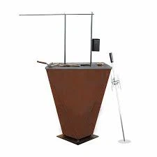 Corten Steel Rotisserie Grill