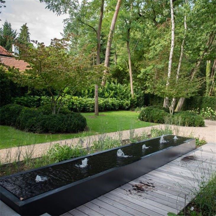 Outdoor Corten Steel Water Fountain factory