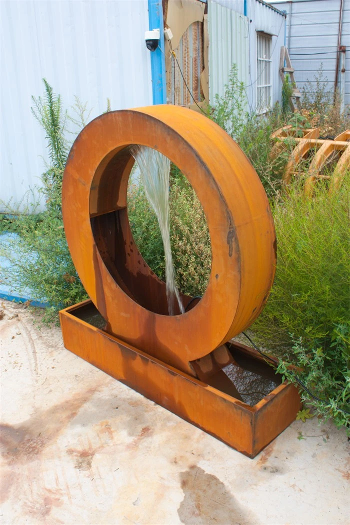 Outdoor Corten Steel Water Fountain best