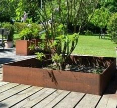 Urban Roadside Greenbelt Flowerpot Steel Planter Pot